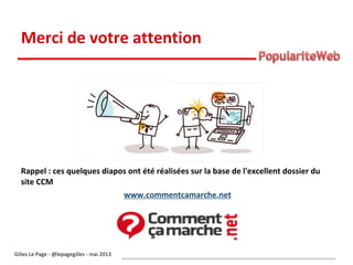 Mesurer sa popularité sur le web