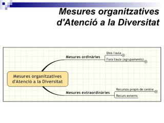 Mesures organitzatives
d'Atenció a la Diversitat
 
