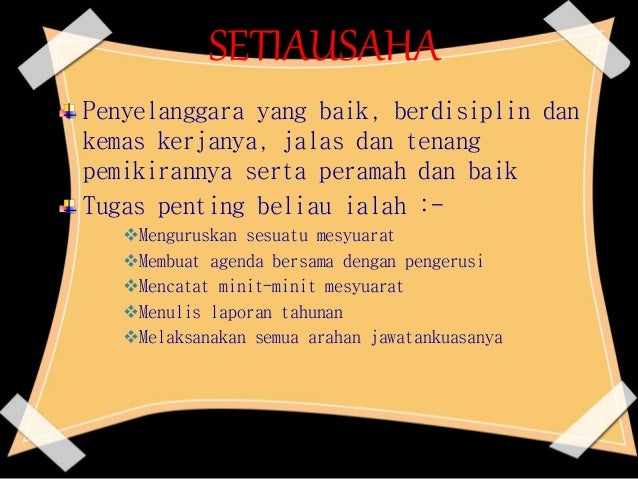 Ucapan Ringkas Mesyuarat - Contoh Fam