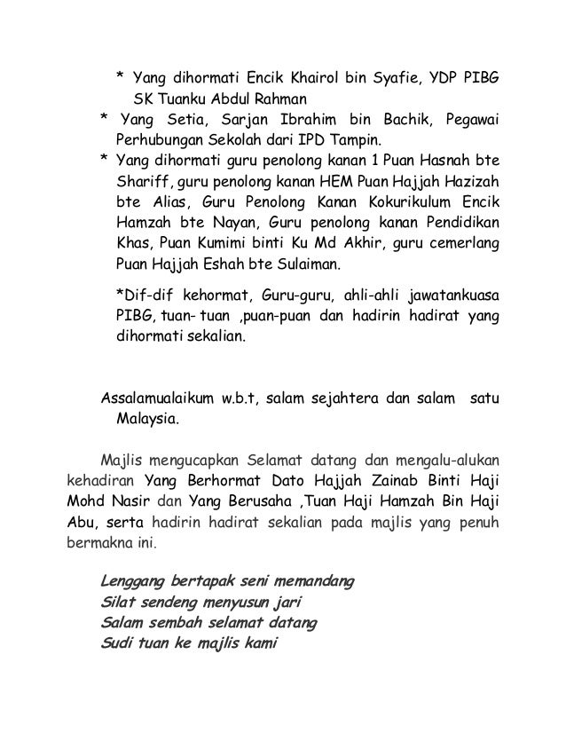 Mesyuarat agong pibg 2013