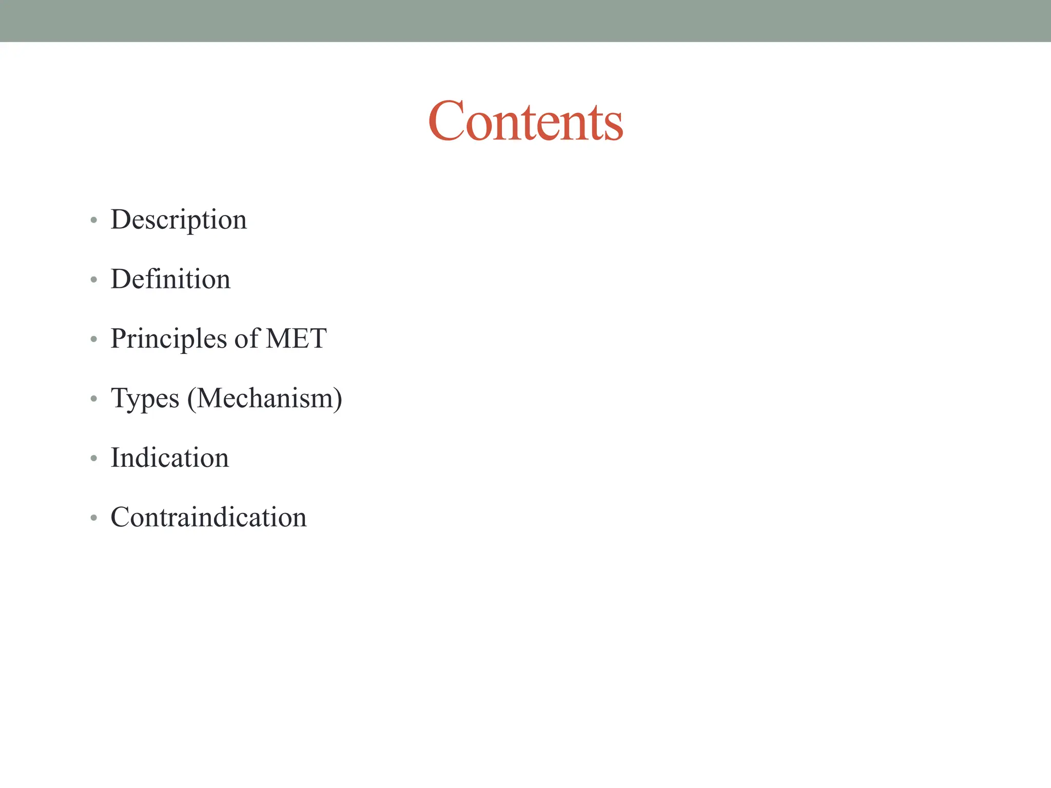 Muscle Energy Technique (MET)....Ppt new | PPTX