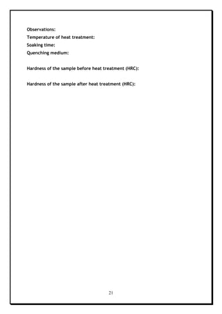 MEE1005 Lab Record Fall 2018-19 | PDF