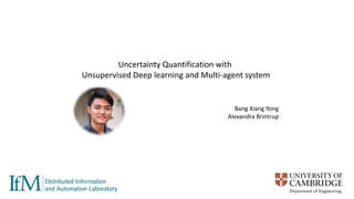 Bang Xiang Yong
Alexandra Brintrup
Uncertainty Quantification with
Unsupervised Deep learning and Multi-agent system​
 