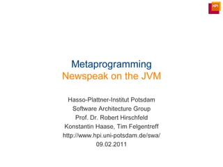 Newspeak Dispatch on the JVM using Invokedynamic