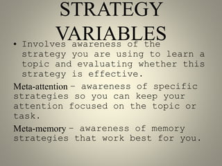 Metacognitive | PPTX