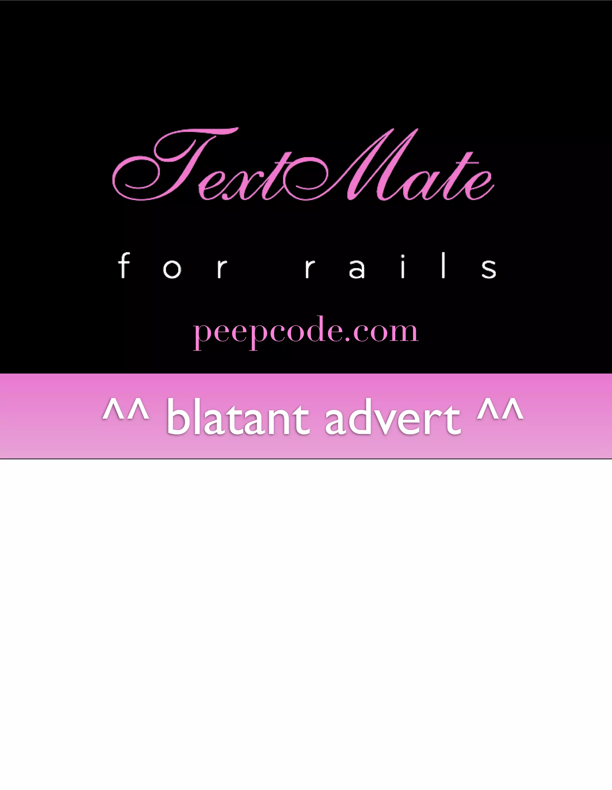 Meta Meta Programming - EuRuKo2008