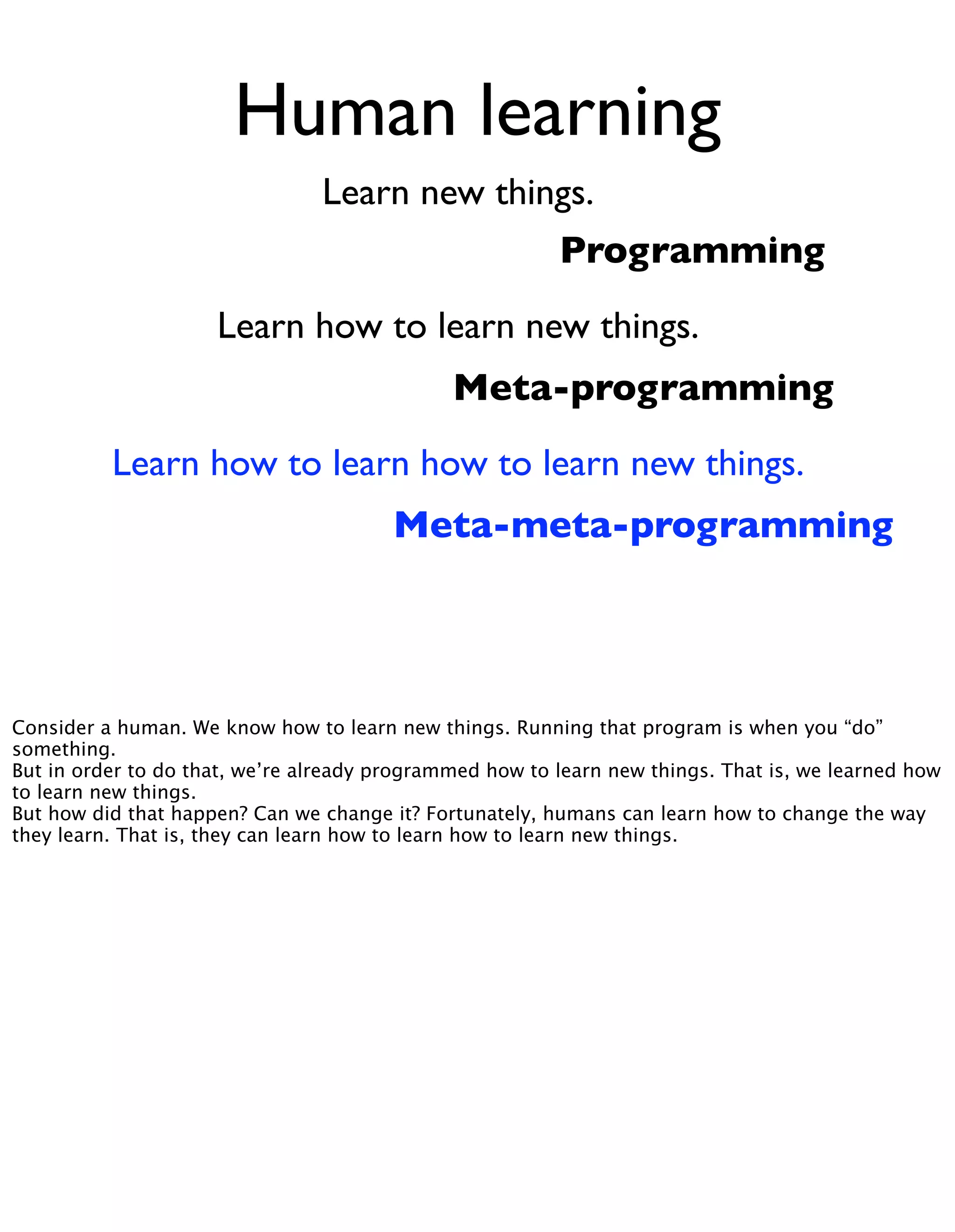 Meta Meta Programming - EuRuKo2008