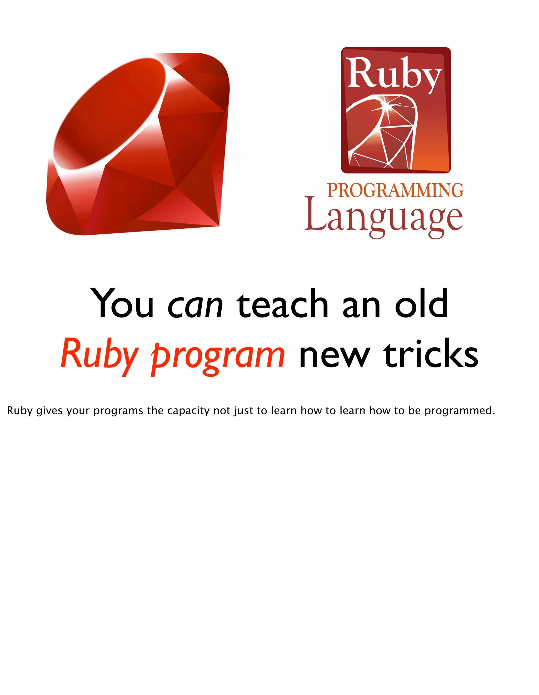 Meta Meta Programming - EuRuKo2008