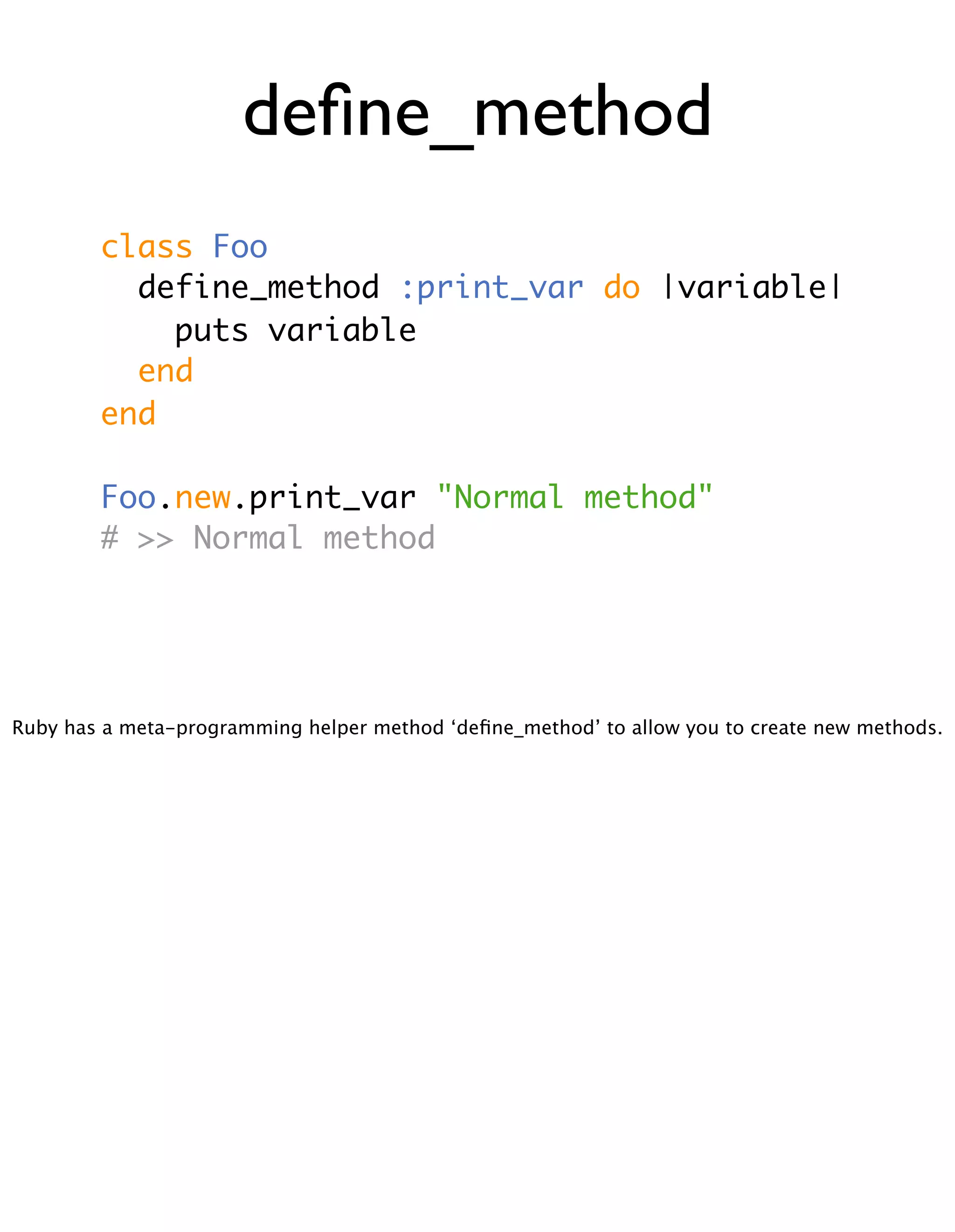 Meta Meta Programming - EuRuKo2008