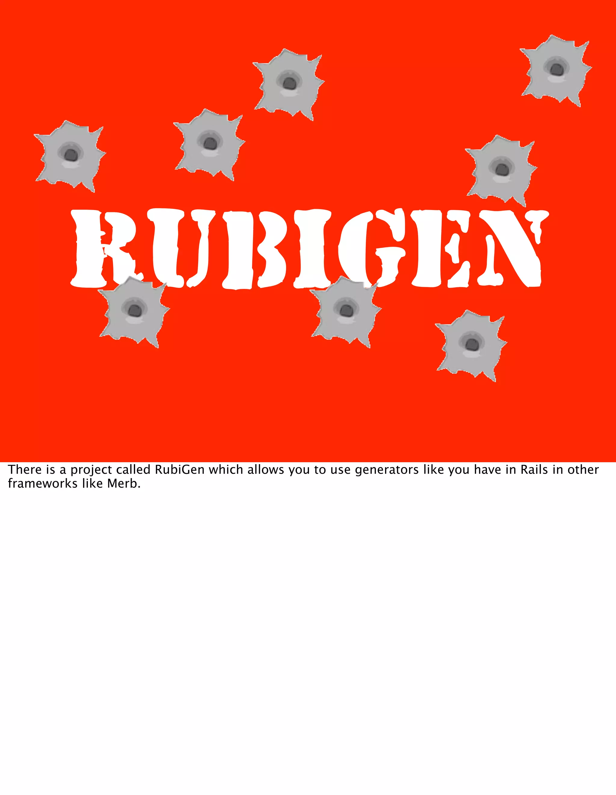 Meta Meta Programming - EuRuKo2008