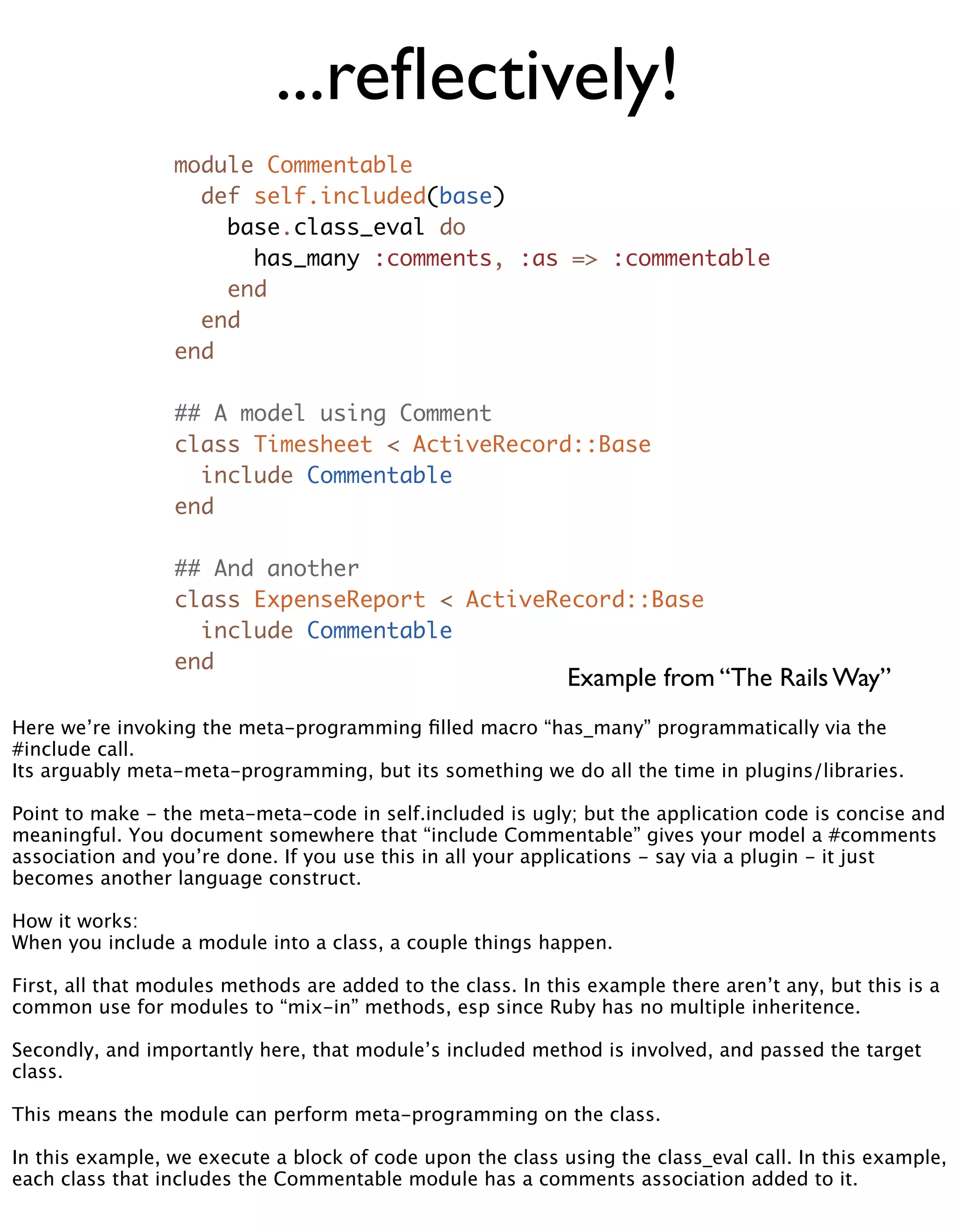 Meta Meta Programming - EuRuKo2008