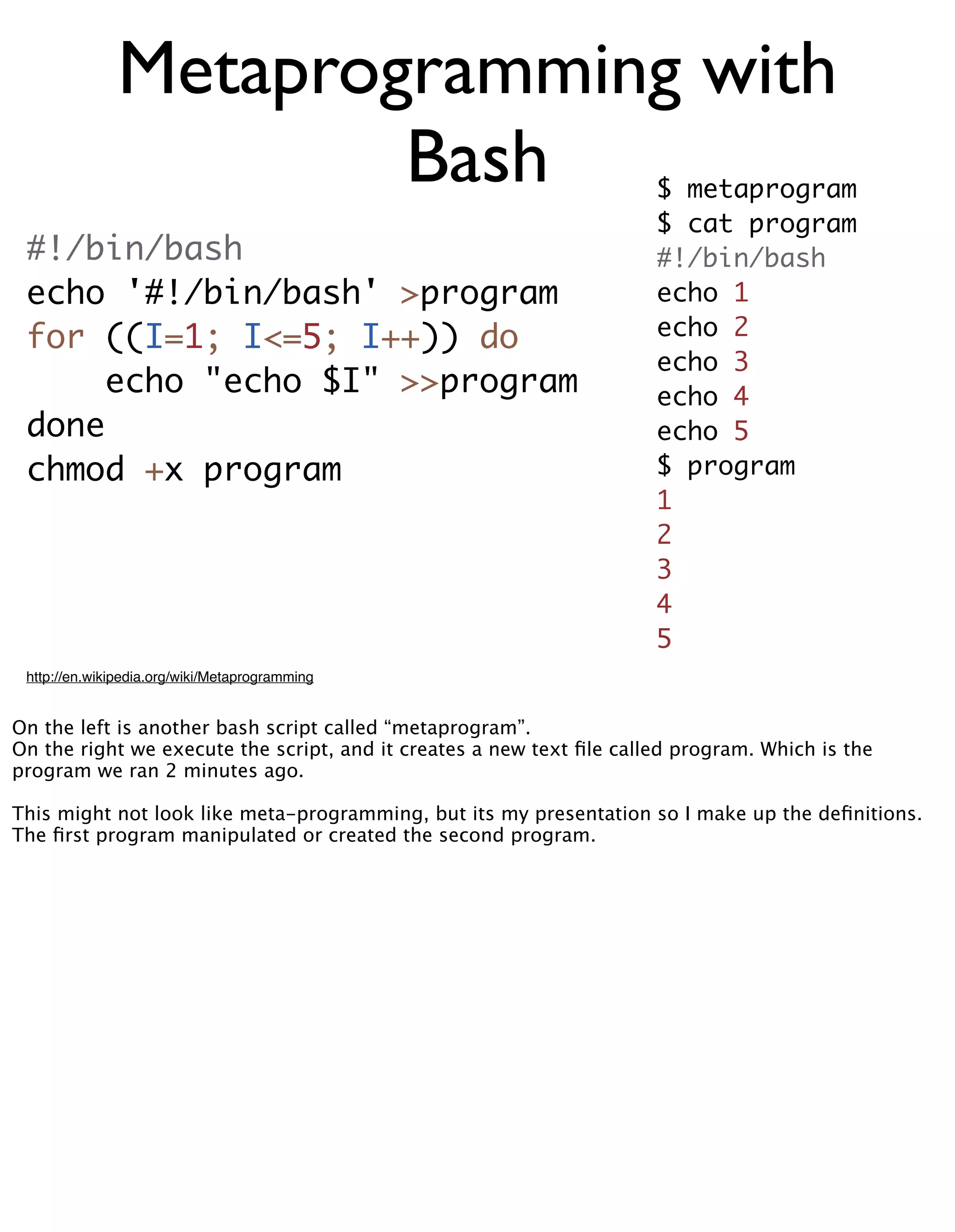 Meta Meta Programming - EuRuKo2008