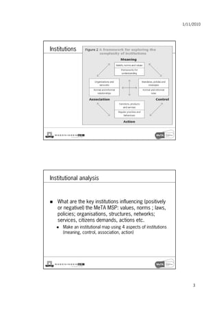 Institutional change - Institutional framework | PDF