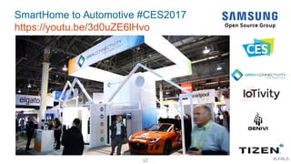 12 #LFALS
SmartHome to Automotive #CES2017
https://youtu.be/3d0uZE6lHvo
SmartHome to Automotive (#CES2017)
https://youtu.be/3d0uZE6lHvo
 