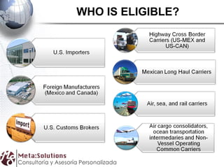 WHO IS ELIGIBLE?