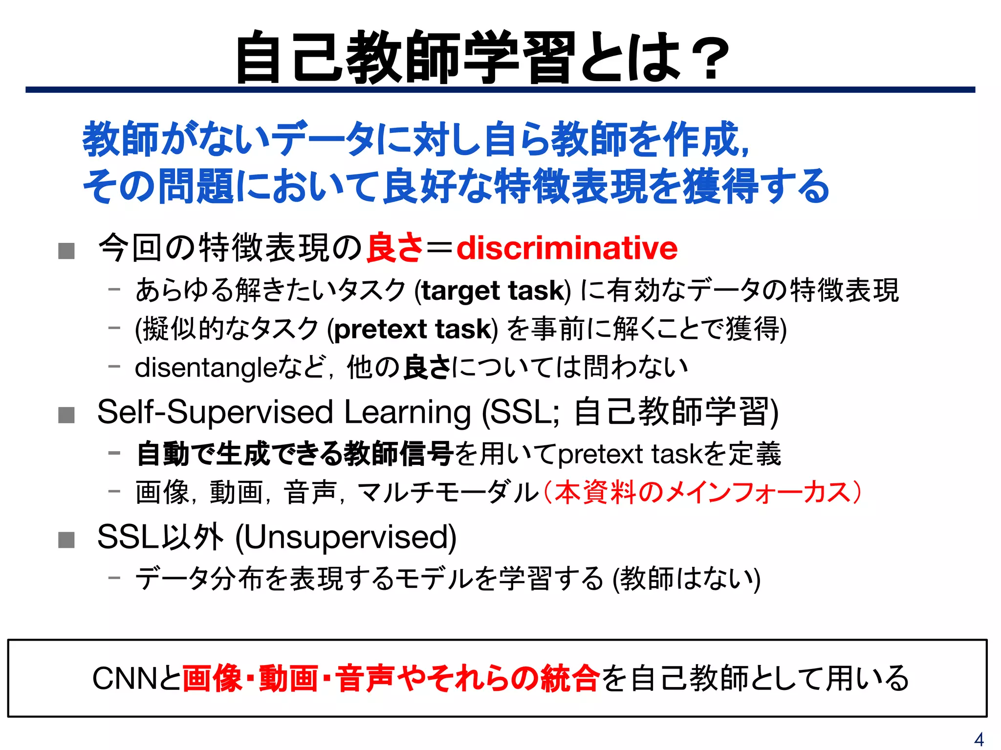 自己教師学習(Self-Supervised Learning) | PDF