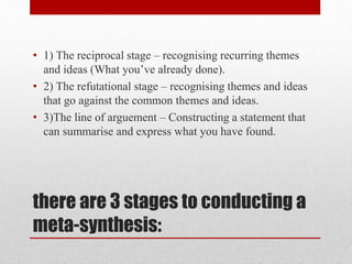 Meta synthesis | PPTX