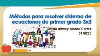 Reyna Bianey Alonso Cortez
0110220
 