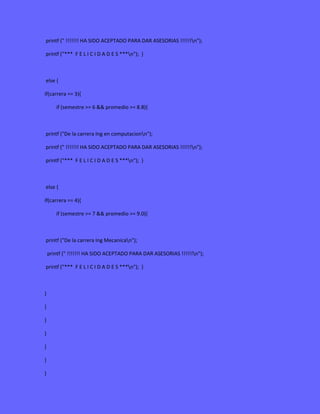 (Meta 4) ejemplo asesorias dev c++ | DOCX
