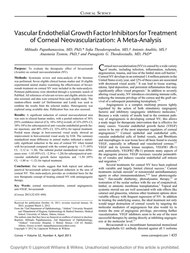 Meta analisis avastin topico