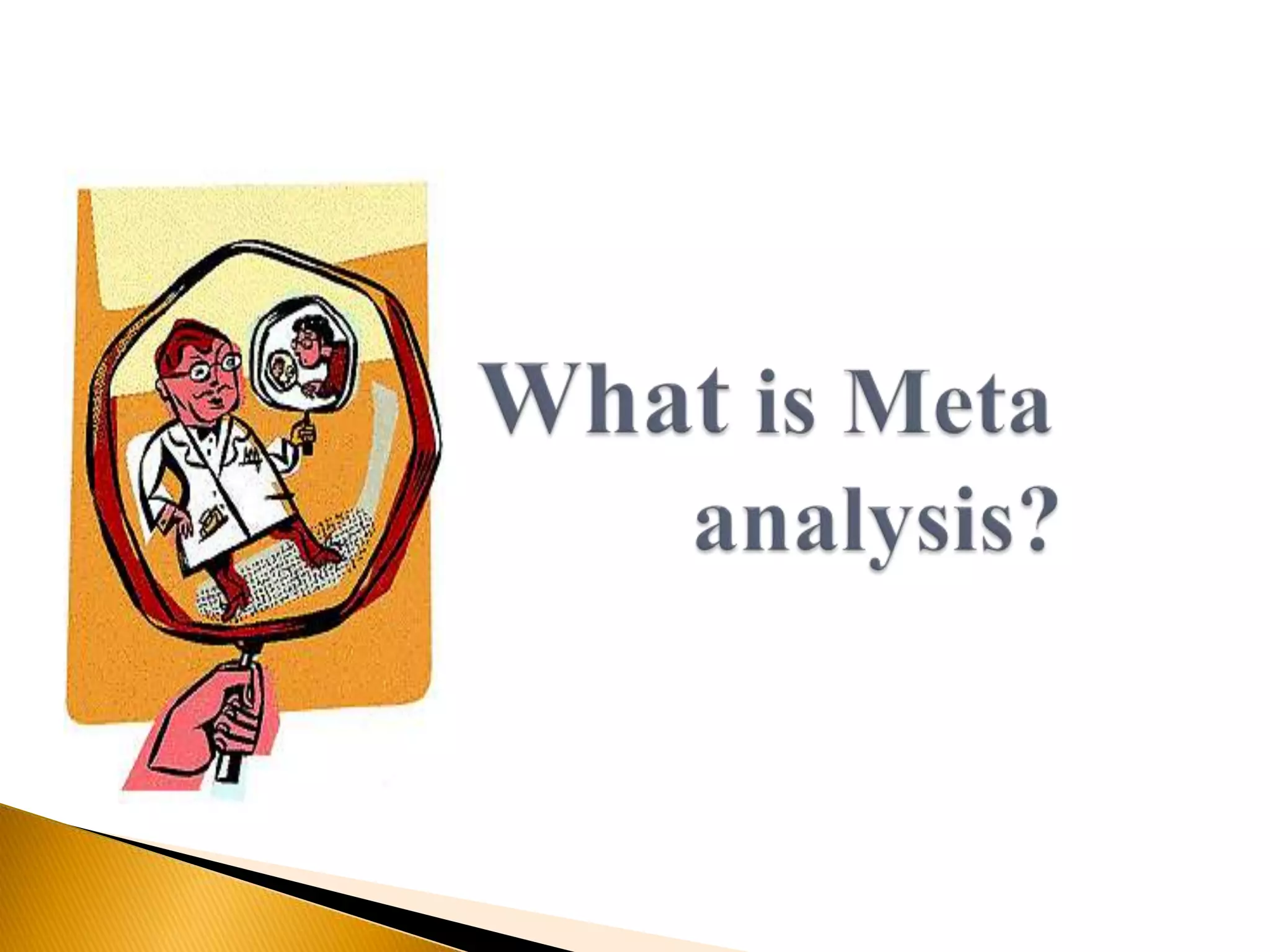 Meta analysis qualitative research design PPTX Science