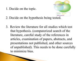 Meta analysis - qualitative research design | PPTX