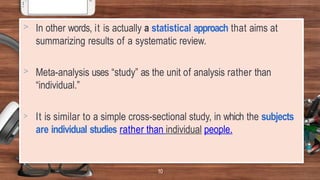 Meta Analysis and Systematic review Latest2022 | PPTX
