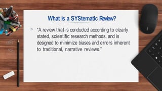 Meta Analysis and Systematic review Latest2022 | PPTX