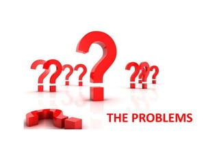 THE PROBLEMS
 