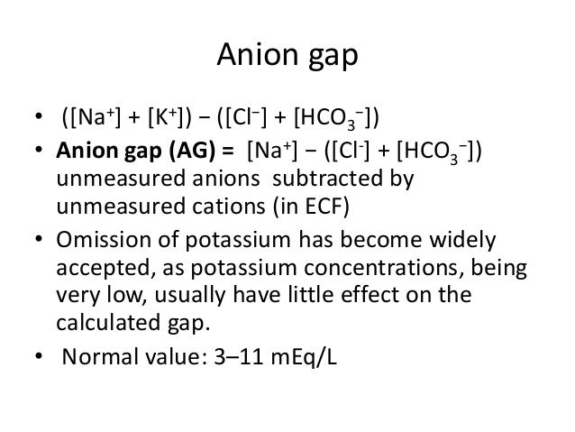 anion gap
