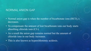 Metabolic acidosis ppt (types and pathophysiology) | PPTX