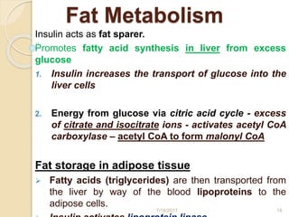 Metabolic effect of pancreatic hormones,insulin glucagon and PPP(PANCREATIC POLY PEPTIDE)