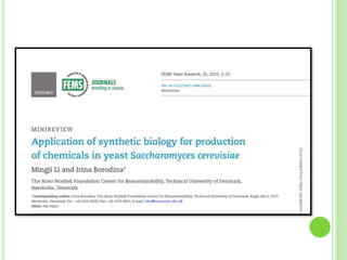 Metabolic engineering