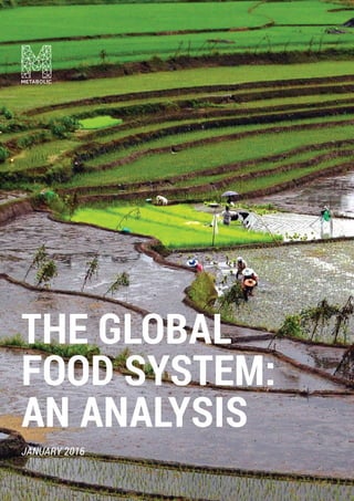 THE GLOBAL
FOOD SYSTEM:
AN ANALYSIS
JANUARY 2016
 