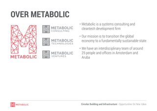 Circular Building and Infrastructure - Opportunities for New Value
OVER METABOLIC
•	Metabolic is a systems consulting and
...