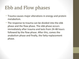 Metabolic response to trauma | PPT