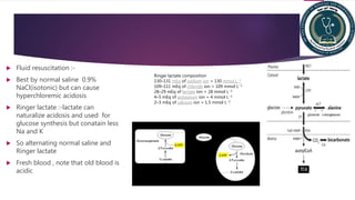 Acidic Ringer Metabolic response to trauma or injury | PPTX