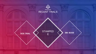RECENT TRIALS
STAMPED
E
SM- BOSSSOS TRIAL
 