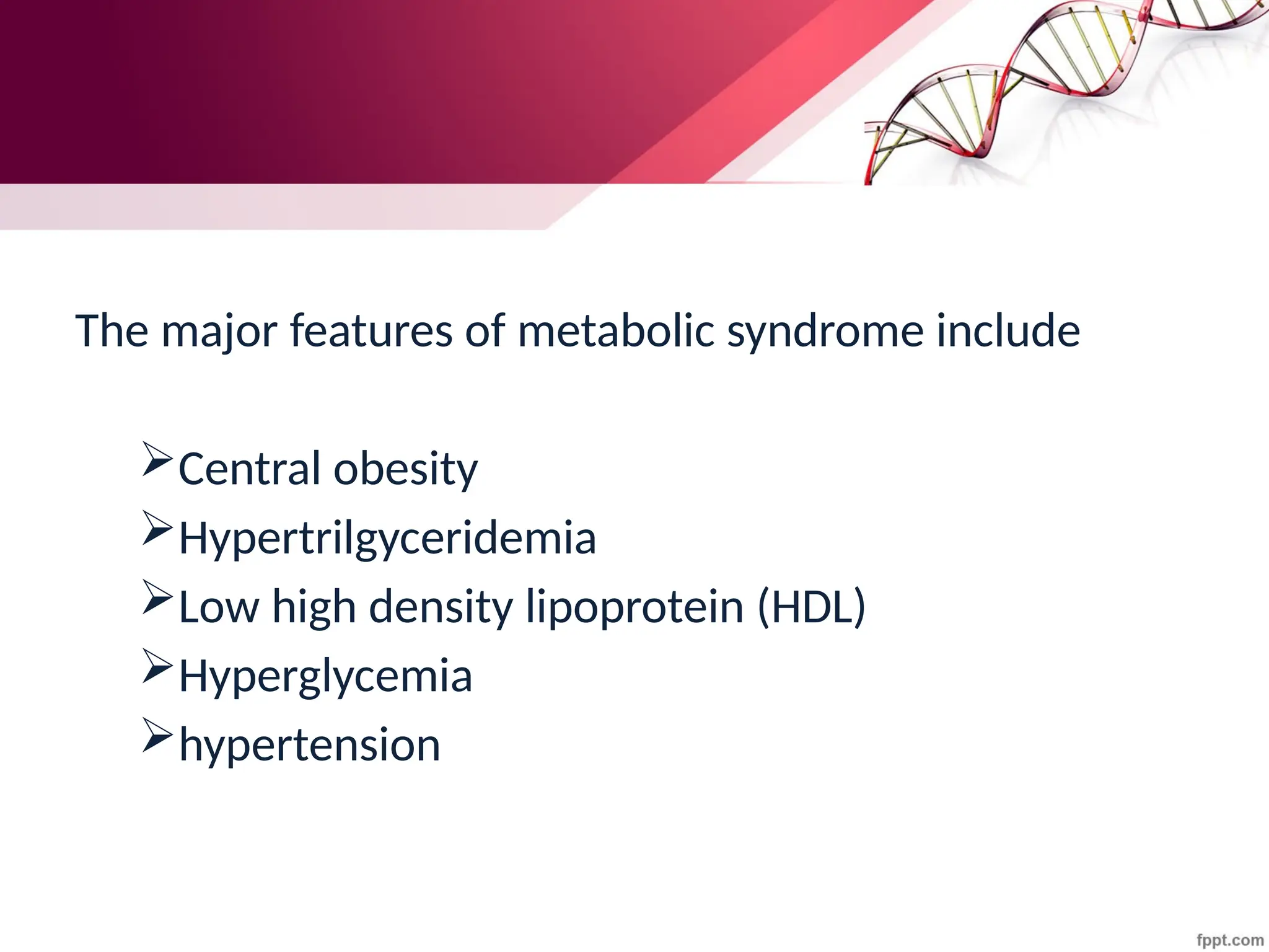 metabolic syndrome and its clinical implications | PPTX