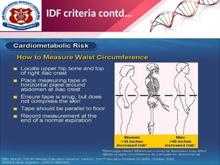 IDF criteria contd…
 