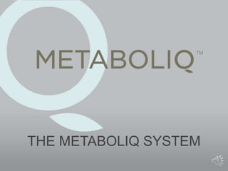 TM THE METABOLIQ SYSTEM 