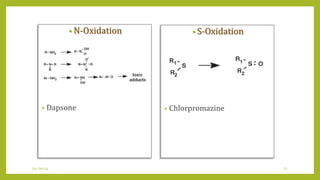 04-Jan-14 23
• N-Oxidation
• Dapsone
• S-Oxidation
• Chlorpromazine
 