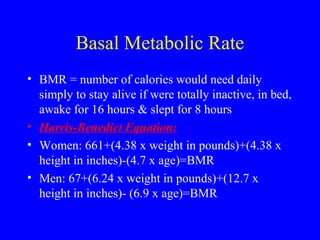 Metabolism and diet | PPT
