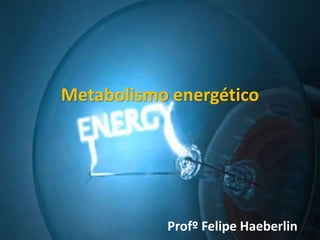 Metabolismo energético
Profº Felipe Haeberlin
 