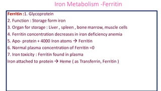Metabolism of iron and its clinical significance | PDF