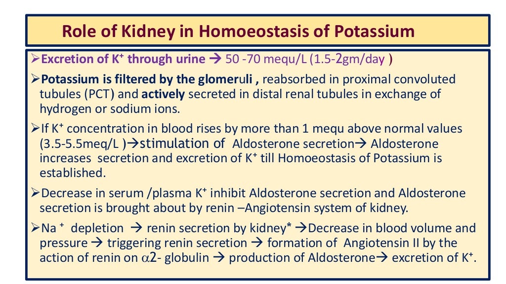 Metabolism of potassium and its clinical significance