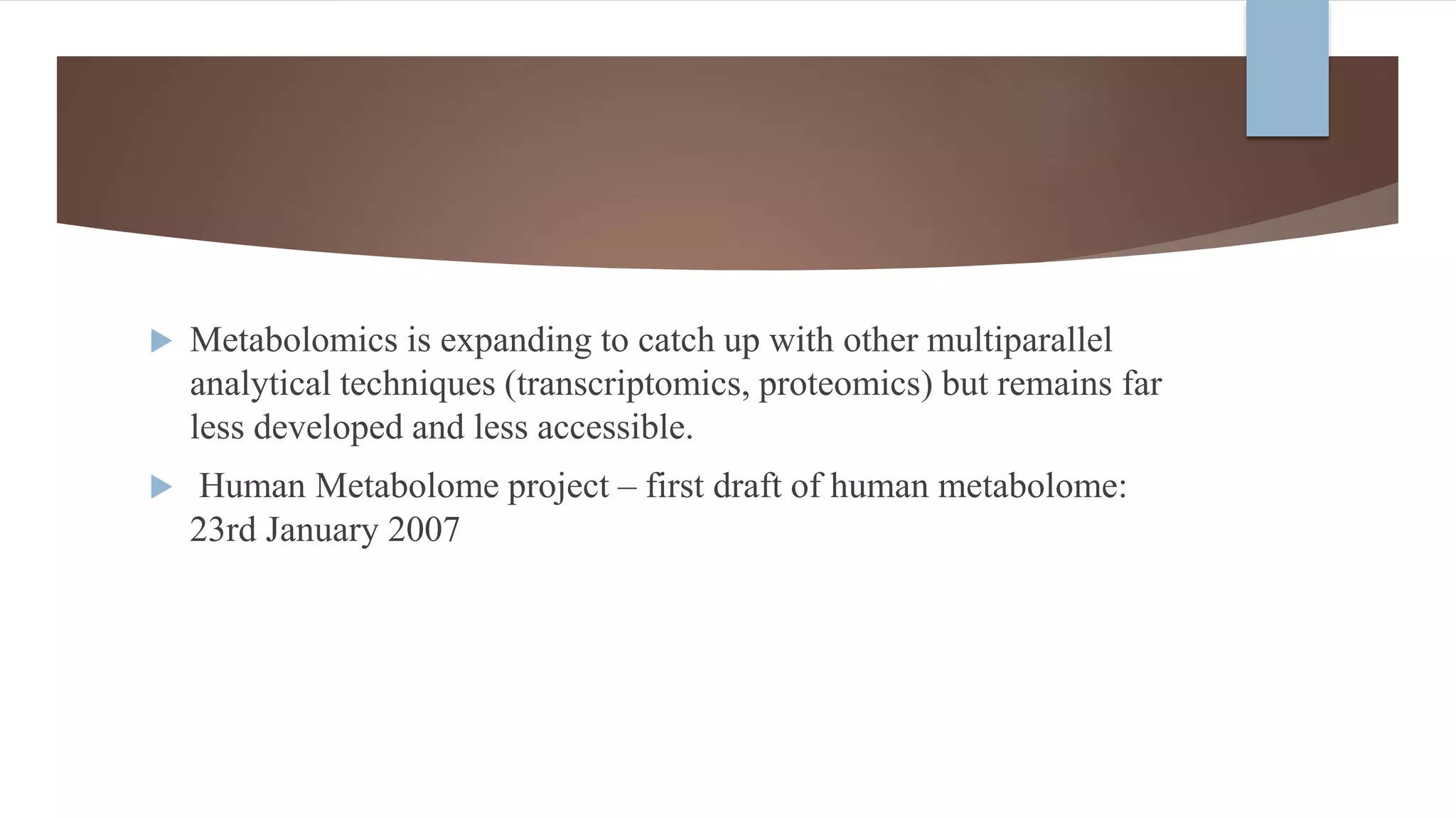 Metabolomics | PPTX