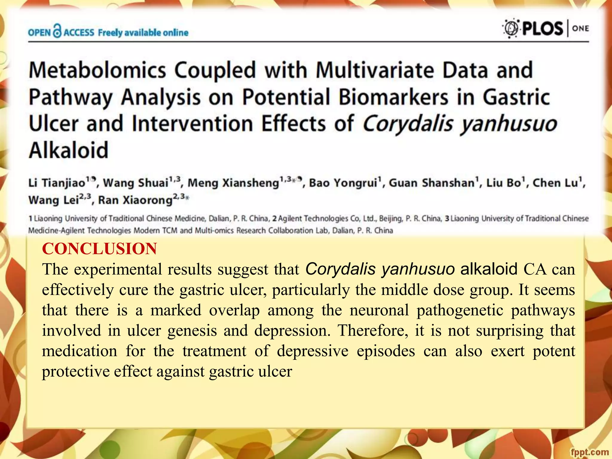 Metabolomics- concepts and applications