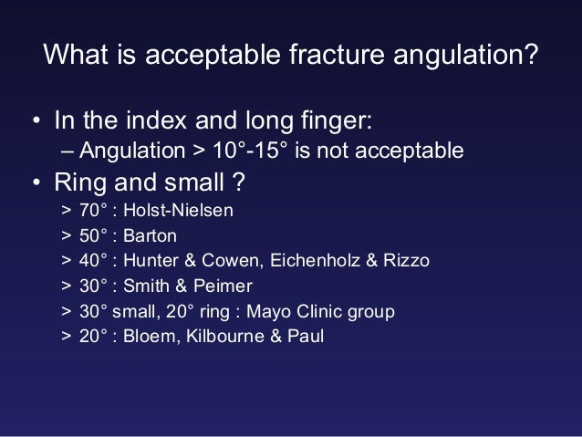 Metacarpal fractures