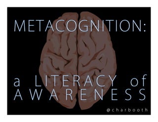 Metacognition: A Literacy of Awareness 